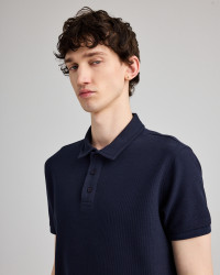 Unisex Chukker structured knit polo  | Organic Reworks