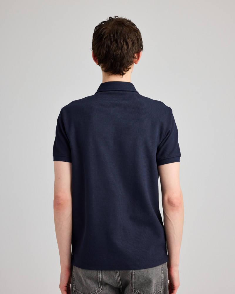 Unisex Chukker structured knit polo  | Organic Reworks