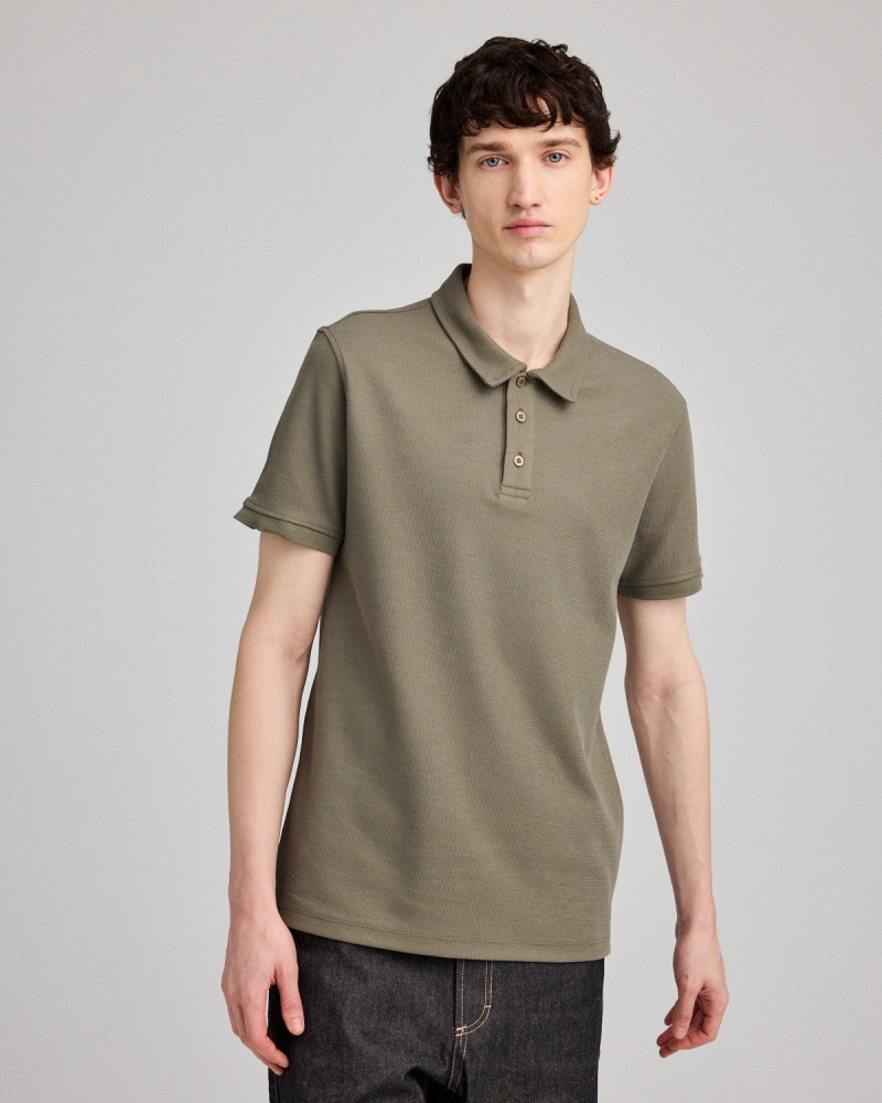 Unisex Chukker structured knit polo  | Organic Reworks