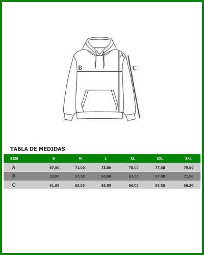 Sudadera capucha Iconic Fit Unisex Downhill | Organic Reworks
