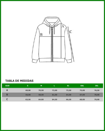 Sudadera capucha y cremallera completa Nose  | Organic Reworks