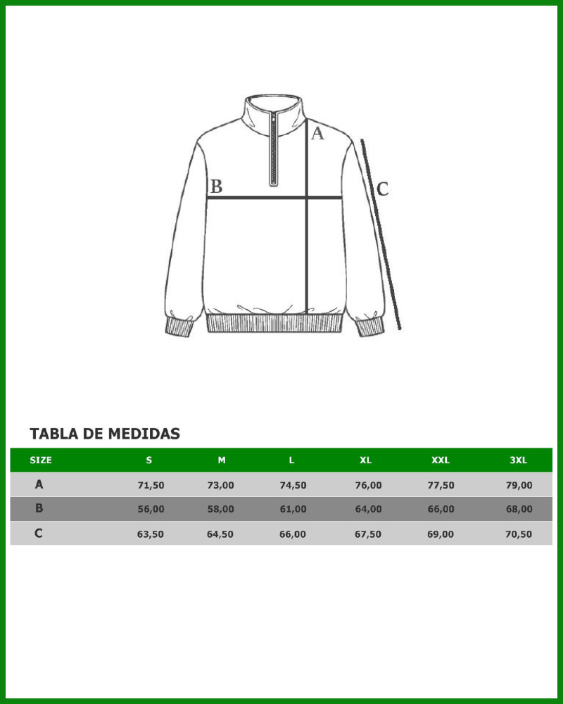 Sudadera media cremallera Deck Unisex  | Organic Reworks