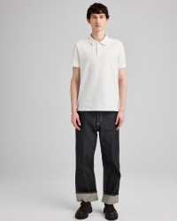 Unisex Chukker structured knit polo  | Organic Reworks