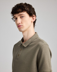 Unisex Chukker structured knit polo  | Organic Reworks
