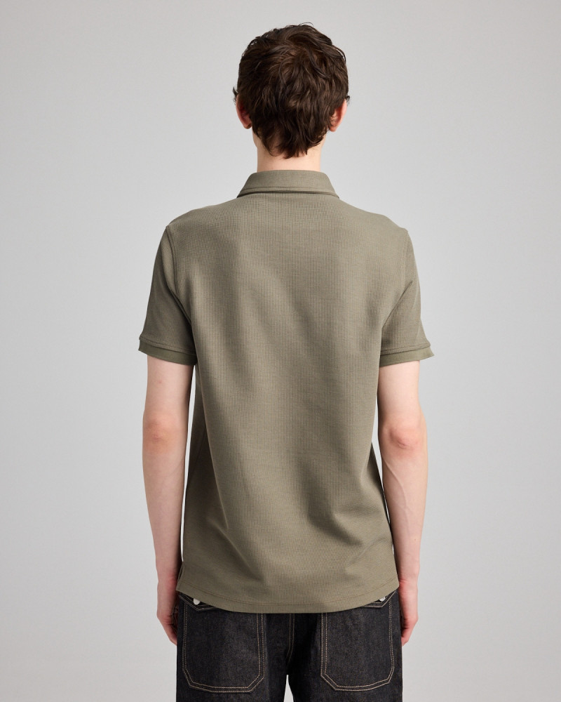 Unisex Chukker structured knit polo  | Organic Reworks