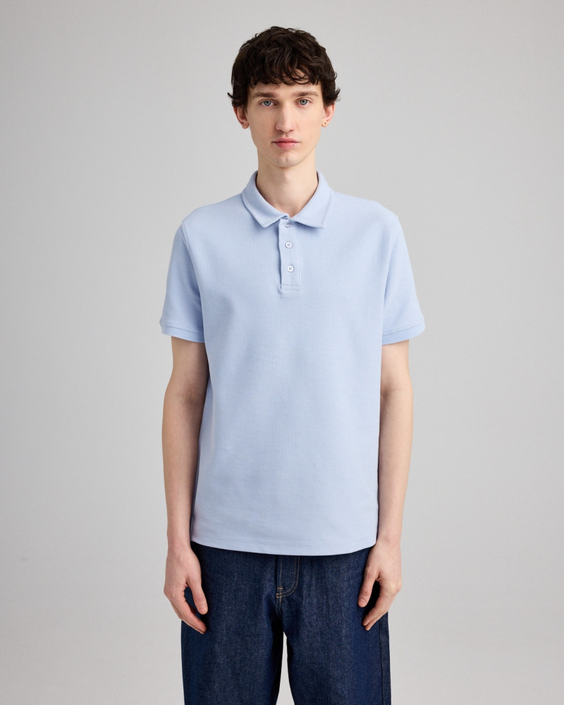 Unisex Chukker structured knit polo  | Organic Reworks