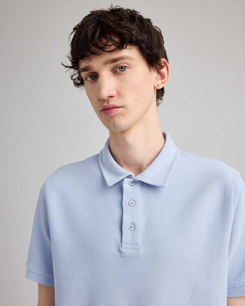 Unisex Chukker structured knit polo  | Organic Reworks